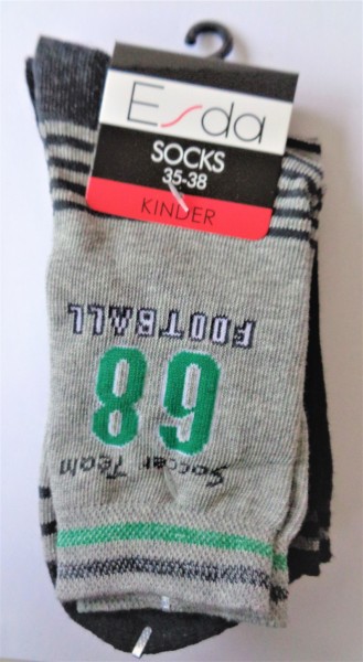 Esda Kinder Socken "Fußball"2er Pack 23/26