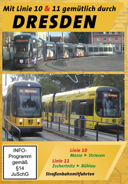 Straßenbahn Dresden Linie 10 und 11 DVD